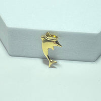 Pendentif dauphin or jaune 18K 0,81 g