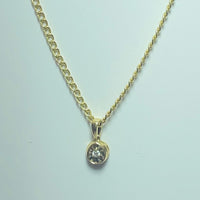 Pendentif avec strass or jaune 18K 0,75 g