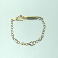 Bracelet Hello Kitty d'or jaune 18K 1,4 g