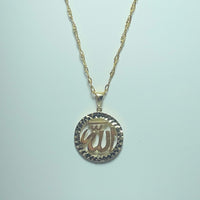 Pendentif Allah or jaune 14K 2,04 g