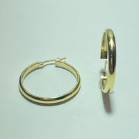 Boucles d'oreilles créoles or jaune 18K 7,78 g