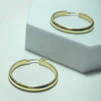 Boucles d'oreilles créoles or jaune 18K 7,78 g