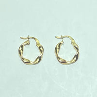 Boucles d'oreilles or jaune 18K 1,24 g