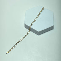 Bracelet maille gourmette or jaune 18 carats 5,58 g