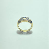 Bague pierre bleue or jaune 7,02 g