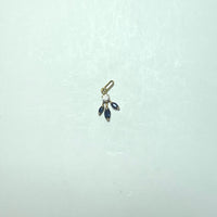 Pendentif saphir Or 18 carats 0.8 g