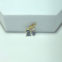 Pendentif saphir Or 18 carats 0.8 g