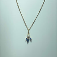 Pendentif saphir Or 18 carats 0.8 g