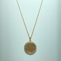 Pendentif piece 20 franc Louis XVIIII