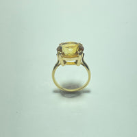 Bague Citrine Or 18 carats 5.76g