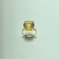Bague Citrine Or 18 carats 5.76g