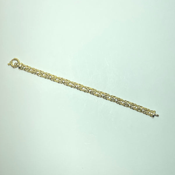 Bracelet mailles Byzantines Or 18 carats 15.33g
