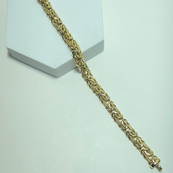 Bracelet mailles Byzantines Or 18 carats 15.33g