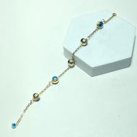 Bracelet Or 14 carats Oeil protection 6.30 g