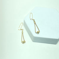 Boucles d'oreilles Pendante Or 18 carats 2.48 g