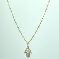 Pendentif Or main Fatma 18 carats 0.61 g