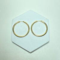 Boucles d'oreilles créoles or 18 carats 3.08 g