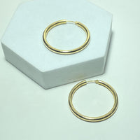 Boucles d'oreilles créoles or 18 carats 3.08 g