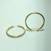 Boucles d'oreilles créoles or 18 carats 3.08 g