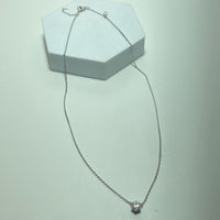 Chaine Or blanc 18 carats avec un diamant 3.75 g