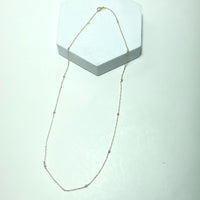 Chaine Or 18 carats avec perles 1.37 g