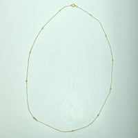 Chaine Or 18 carats avec perles 1.37 g