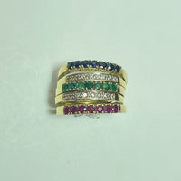 Bague multi anneaux Or 18 carats 14,30 g