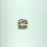 Bague diamants Or 18 carats 6,24 g
