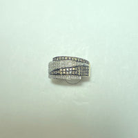 Bague diamants Or 18 carats 6,24 g