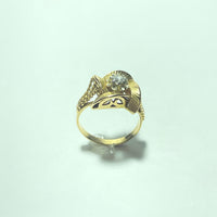 Bague Or 18 carats avec Diamant 4.16 g
