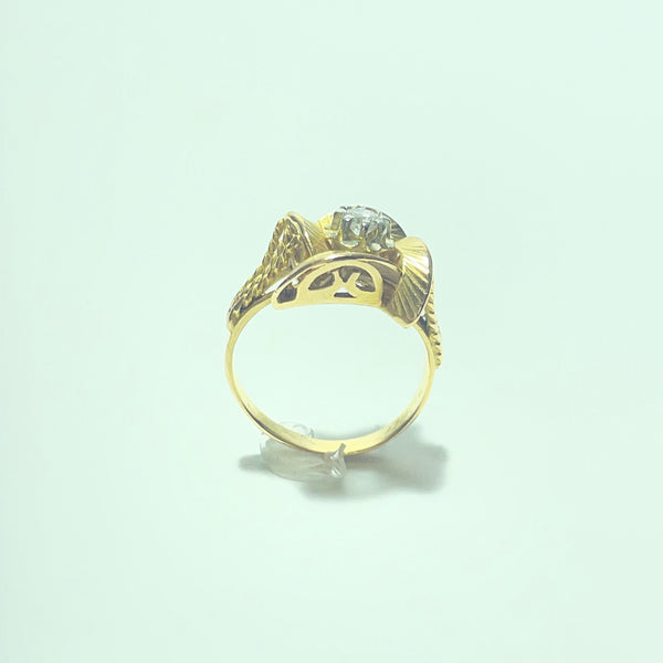 Bague Or 18 carats avec Diamant 4.16 g