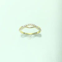 Bague en Or 18 Carats avec Pierres 1,79 g