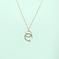 Collier avec pendentif or jaune 3,23 g