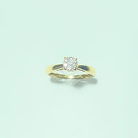 Bague Or 18 carats avec diamants 2.68 gr
