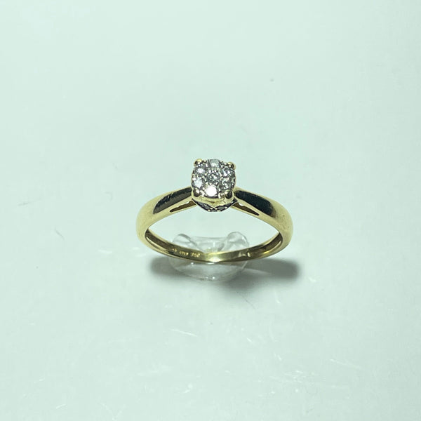 Bague Or 18 carats avec diamants 2.68 gr