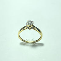 Bague Or 18 carats avec diamants 2.68 gr