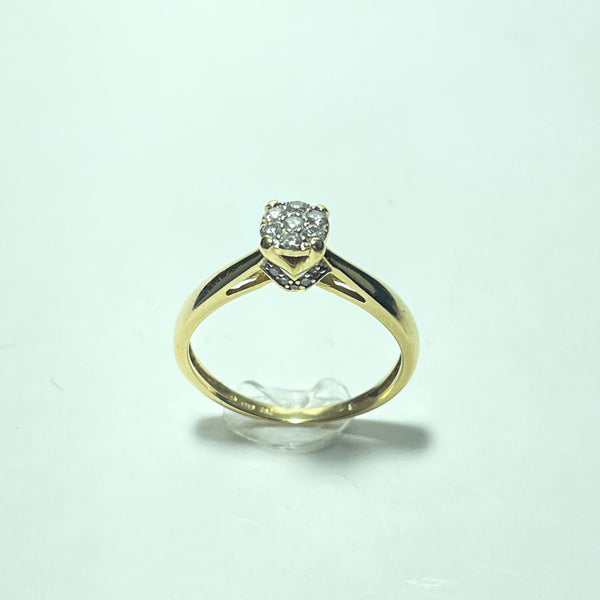Bague Or 18 carats avec diamants 2.68 gr