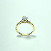 Bague Or 18 carats avec diamants 2.68 gr