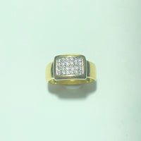 Bague Or 18 carats 7.66 gr avec diamants 