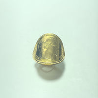 Bague Or 18 carats avec piece napoleon 20 franc 7.48 gr