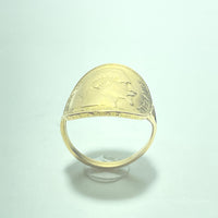Bague Or 18 carats avec piece napoleon 20 franc 7.48 gr