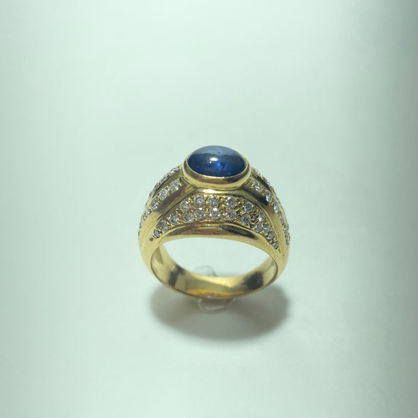 Bague Or 18 carats avec diamants 14.67 g