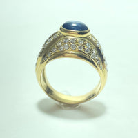 Bague Or 18 carats avec diamants 14.67 g