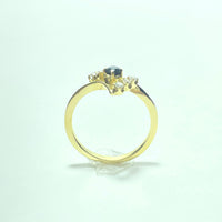 Bague Or 18 carats avec diamants  2,43 g