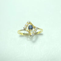 Bague Or 18 carats avec diamants  2,43 g