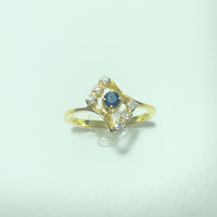 Bague Or 18 carats avec diamants  2,43 g