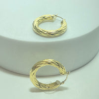 Boucles d'oreilles créoles Or 18 carats 2.76 g