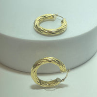 Boucles d'oreilles créoles Or 18 carats 2.76 g