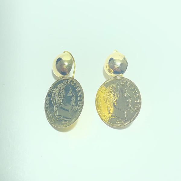 Boucles d’Oreilles Style "Napoléon" en Or Jaune 18K