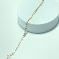 Bracelet Or 18 carats avec diamants 13.01 gr
